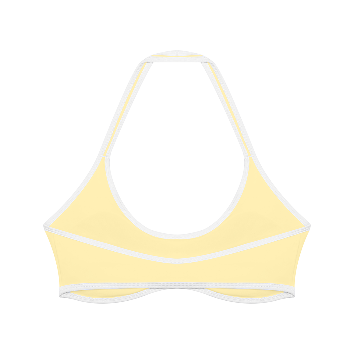 Women's yellow halter top