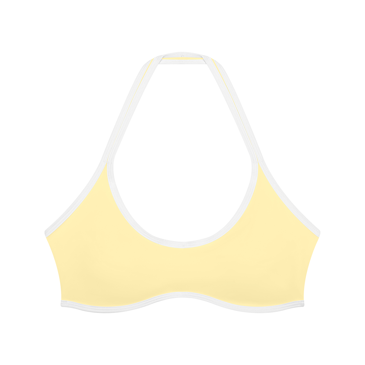 Women's yellow halter top