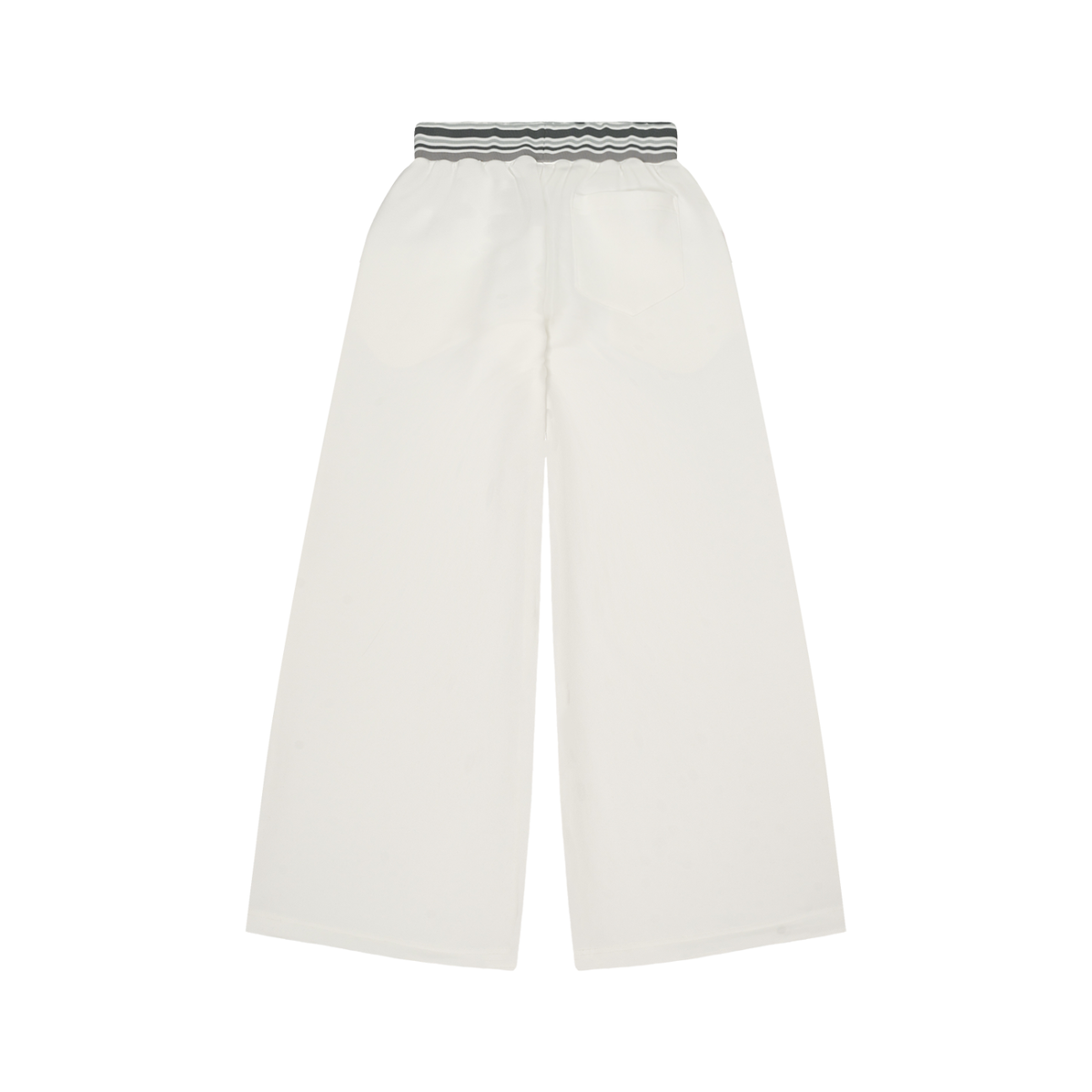 Striped Waist Wide Leg Pants