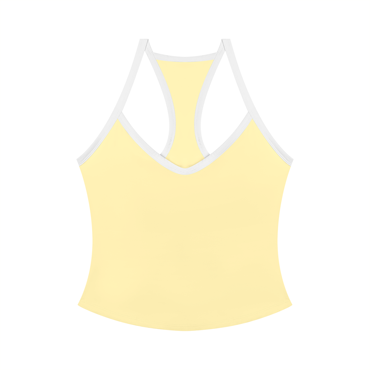 Women’s yellow yoga tank top