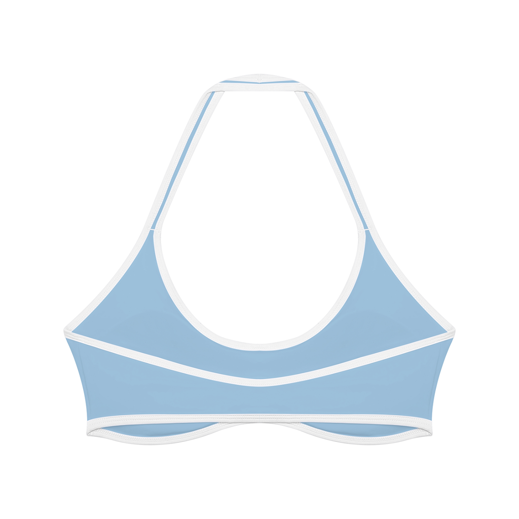 Women's sky blue halter top