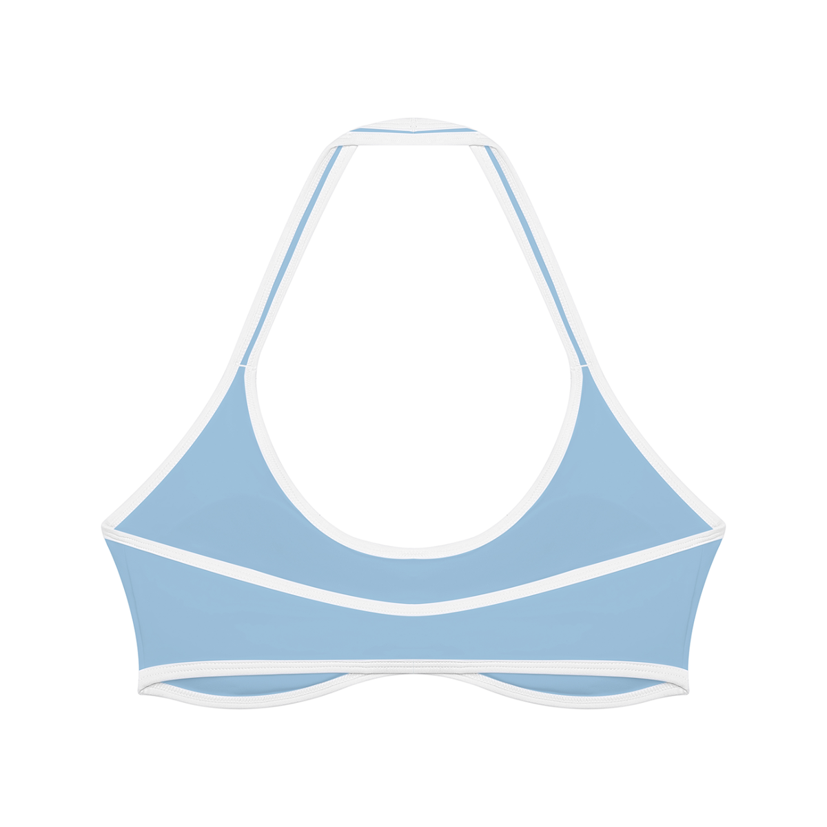 Women's sky blue halter top