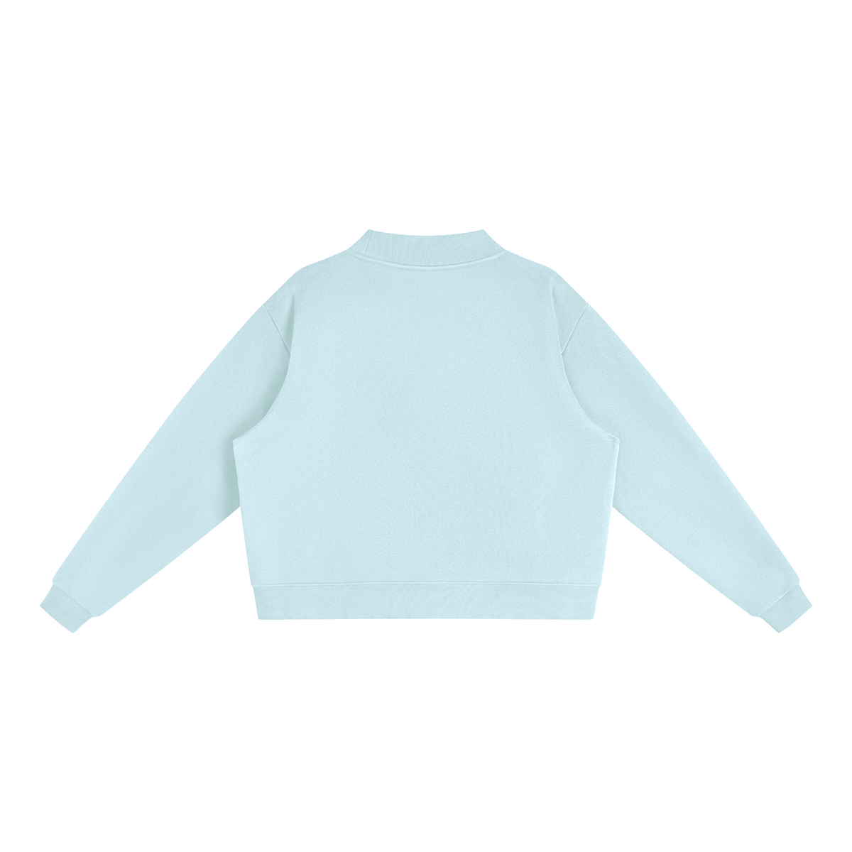Essential Fleece Mock-Neck Crew Sweatshirt