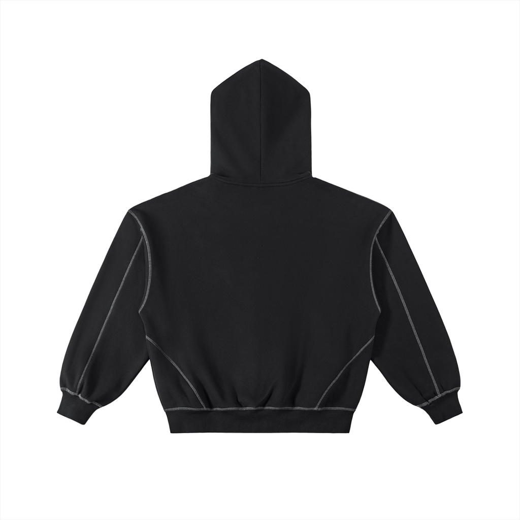Boxy Fleece Zip Hoodie