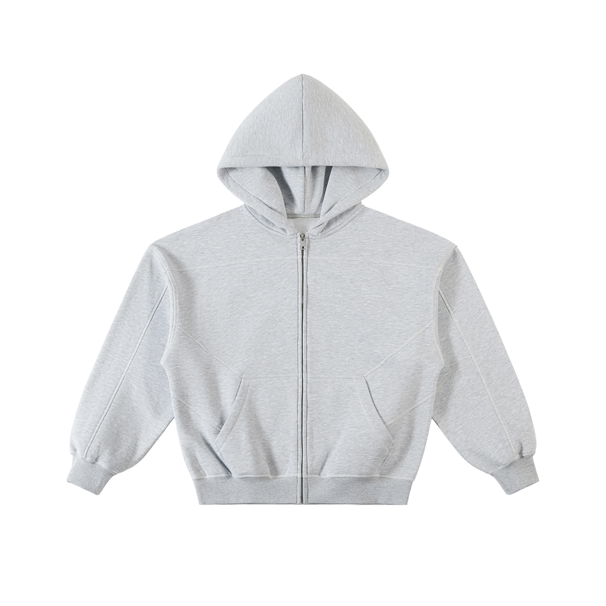 Boxy Fleece Zip Hoodie