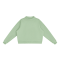 Essential Fleece Mock-Neck Crew Sweatshirt