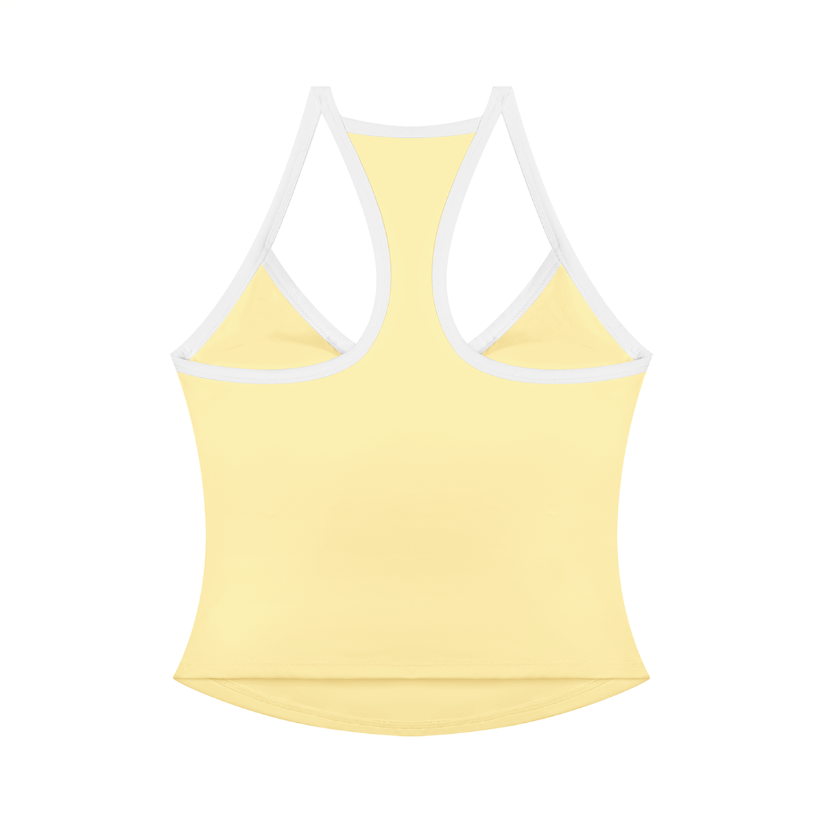 Women’s yellow yoga tank top