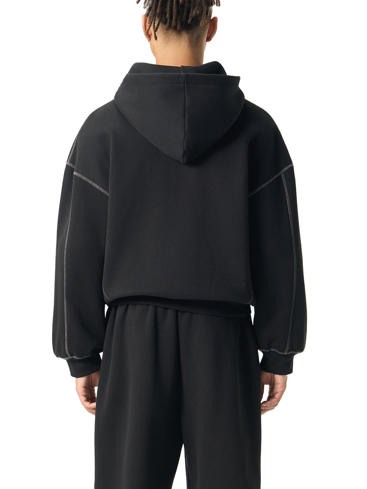 Boxy Fleece Zip Hoodie